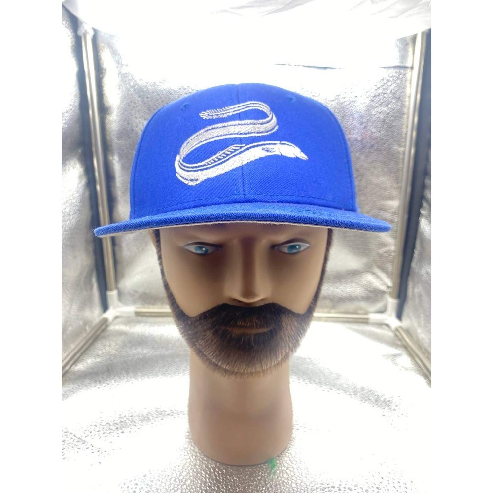 OTTO Cap Snapback Hat Youth Blue Marlin Eel Fish Embroidery Adjustable Baseball